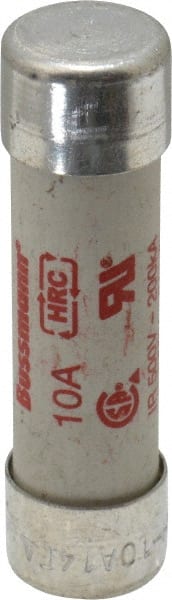 Cooper Bussmann - 500 VAC, 10 Amp, Fast-Acting Semiconductor/High Speed Fuse - 50.8mm OAL, 200 (RMS), 50 at DC kA Rating, 9/16" Diam - Exact Tooling