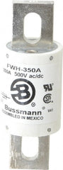 Cooper Bussmann - 500 VAC/VDC, 350 Amp, Fast-Acting Semiconductor/High Speed Fuse - Bolt-on Mount, 4-11/32" OAL, 200 (RMS Symmetrical), 50 at DC kA Rating, 1-1/2" Diam - Exact Tooling