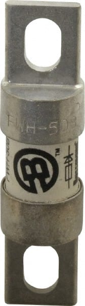 Cooper Bussmann - 500 VAC/VDC, 50 Amp, Fast-Acting Semiconductor/High Speed Fuse - Bolt-on Mount, 3-3/16" OAL, 200 (RMS Symmetrical), 50 at DC kA Rating, 13/16" Diam - Exact Tooling