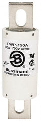 Cooper Bussmann - 700 VAC/VDC, 150 Amp, Fast-Acting Semiconductor/High Speed Fuse - Stud Mount Mount, 5-3/32" OAL, 200 (RMS), 50 at DC kA Rating, 1-1/2" Diam - Exact Tooling