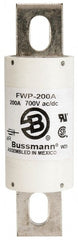 Cooper Bussmann - 700 VAC/VDC, 200 Amp, Fast-Acting Semiconductor/High Speed Fuse - Stud Mount Mount, 5-3/32" OAL, 200 (RMS), 50 at DC kA Rating, 1-1/2" Diam - Exact Tooling