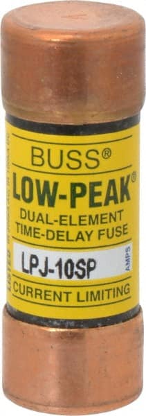 Cooper Bussmann - 300 VDC, 600 VAC, 10 Amp, Time Delay General Purpose Fuse - Fuse Holder Mount, 2-1/4" OAL, 100 at DC, 300 at AC (RMS) kA Rating, 13/16" Diam - Exact Tooling