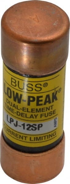 Cooper Bussmann - 300 VDC, 600 VAC, 12 Amp, Time Delay General Purpose Fuse - Fuse Holder Mount, 2-1/4" OAL, 100 at DC, 300 at AC (RMS) kA Rating, 13/16" Diam - Exact Tooling