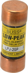 Cooper Bussmann - 300 VDC, 600 VAC, 2 Amp, Time Delay General Purpose Fuse - Fuse Holder Mount, 2-1/4" OAL, 100 at DC, 300 at AC (RMS) kA Rating, 13/16" Diam - Exact Tooling