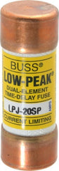 Cooper Bussmann - 300 VDC, 600 VAC, 20 Amp, Time Delay General Purpose Fuse - Fuse Holder Mount, 2-1/4" OAL, 100 at DC, 300 at AC (RMS) kA Rating, 13/16" Diam - Exact Tooling