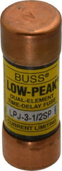 Cooper Bussmann - 300 VDC, 600 VAC, 3.5 Amp, Time Delay General Purpose Fuse - Fuse Holder Mount, 2-1/4" OAL, 100 at DC, 300 at AC (RMS) kA Rating, 13/16" Diam - Exact Tooling