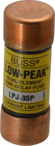 Cooper Bussmann - 300 VDC, 600 VAC, 3 Amp, Time Delay General Purpose Fuse - Fuse Holder Mount, 2-1/4" OAL, 100 at DC, 300 at AC (RMS) kA Rating, 13/16" Diam - Exact Tooling