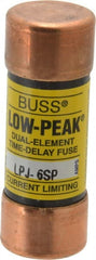 Cooper Bussmann - 300 VDC, 600 VAC, 6 Amp, Time Delay General Purpose Fuse - Fuse Holder Mount, 2-1/4" OAL, 100 at DC, 300 at AC (RMS) kA Rating, 13/16" Diam - Exact Tooling