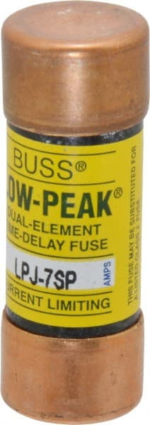 Cooper Bussmann - 300 VDC, 600 VAC, 7 Amp, Time Delay General Purpose Fuse - Fuse Holder Mount, 2-1/4" OAL, 100 at DC, 300 at AC (RMS) kA Rating, 13/16" Diam - Exact Tooling