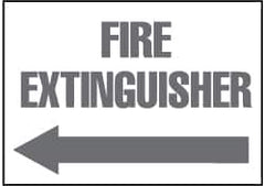 NMC - Fire Extinguisher, Plastic Fire Sign - 14" Wide x 10" High - Exact Tooling
