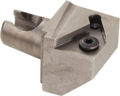 Kennametal - T20G1603R200/T20G32R079 Insert, 20mm Head Length, Modular Grooving Cutting Unit Head - Left Hand Cut, System Size KM16, Series Micro Top Notch - Exact Tooling
