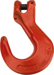 CM - 1/2 Inch Chain Diameter, Grade 100 Clevis Hook - 15,000 Lbs. Load Capacity, 0.58 Inch Inside Diameter, 0.63 Inch Pin Diameter, 1.38 Inch Hook Throat, 8.03 Inch Overall Length, 5.48 Inch Hook Width - Exact Tooling