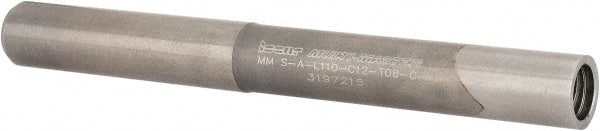 Iscar - Multimaster 12mm 90° Stepped Shank Milling Tip Insert Holder & Shank - 0.453" Neck Diam, T08 Neck Thread, 110mm OAL, Carbide MM S-A Tool Holder - Exact Tooling