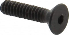 Holo-Krome - #4-40 UNC Hex Socket Drive, 82° Flat Screw - Alloy Steel, Black Oxide Finish, Fully Threaded, 1/2" OAL - Exact Tooling