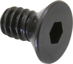 Holo-Krome - #10-24 UNC Hex Socket Drive, 82° Flat Screw - Alloy Steel, Black Oxide Finish, Fully Threaded, 3/8" OAL - Exact Tooling