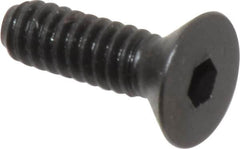 Holo-Krome - #10-24 UNC Hex Socket Drive, 82° Flat Screw - Alloy Steel, Black Oxide Finish, Fully Threaded, 5/8" OAL - Exact Tooling