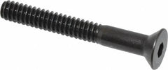 Holo-Krome - #10-24 UNC Hex Socket Drive, 82° Flat Screw - Alloy Steel, Black Oxide Finish, Partially Threaded, 1-1/2" OAL - Exact Tooling