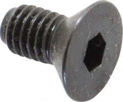 Holo-Krome - #10-32 UNF Hex Socket Drive, 82° Flat Screw - Alloy Steel, Black Oxide Finish, Fully Threaded, 3/8" OAL - Exact Tooling