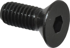 Holo-Krome - #10-32 UNF Hex Socket Drive, 82° Flat Screw - Alloy Steel, Black Oxide Finish, Fully Threaded, 1/2" OAL - Exact Tooling