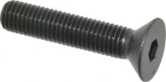 Holo-Krome - 1/4-28 UNF Hex Socket Drive, 82° Flat Screw - Alloy Steel, Black Oxide Finish, Fully Threaded, 1-1/4" OAL - Exact Tooling