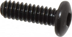Holo-Krome - #10-24 UNC Hex Socket Drive, Button Screw - Alloy Steel, Black Oxide Finish, Fully Threaded, 5/8" Length Under Head - Exact Tooling