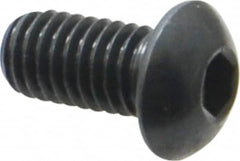 Holo-Krome - 3/8-16 UNC Hex Socket Drive, Button Screw - Alloy Steel, Black Oxide Finish, Fully Threaded, 3/4" Length Under Head - Exact Tooling