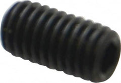 Holo-Krome - #10-32 UNF, 3/8" OAL, Internal Knurl Point Set Screw - Grade 8 Alloy Steel, 3/32" Key - Exact Tooling