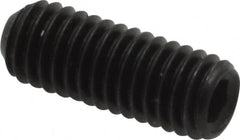 Holo-Krome - #10-32 UNF, 1/2" OAL, Internal Knurl Point Set Screw - Grade 8 Alloy Steel, 3/32" Key - Exact Tooling