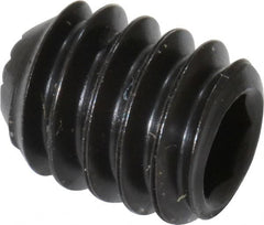 Holo-Krome - 1/4-20 UNC, 5/16" OAL, Internal Knurl Point Set Screw - Grade 8 Alloy Steel, 1/8" Key - Exact Tooling