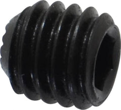 Holo-Krome - 3/8-16 UNC, 3/8" OAL, Internal Knurl Point Set Screw - Grade 8 Alloy Steel, 3/16" Key - Exact Tooling