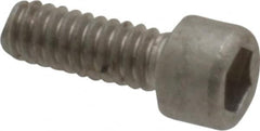 Holo-Krome - #2-56 UNC Hex Socket Drive, Socket Cap Screw - Grade 18-8 Stainless Steel, Uncoated, Fully Threaded, 1/4" Length Under Head - Exact Tooling