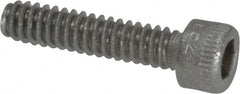 Holo-Krome - #4-40 UNC Hex Socket Drive, Socket Cap Screw - Grade 18-8 Stainless Steel, Uncoated, Fully Threaded, 1/2" Length Under Head - Exact Tooling