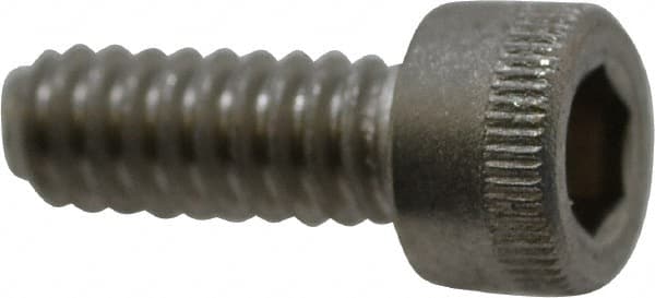 Holo-Krome - #10-24 UNC Hex Socket Drive, Socket Cap Screw - Grade 18-8 Stainless Steel, Uncoated, Fully Threaded, 1/2" Length Under Head - Exact Tooling