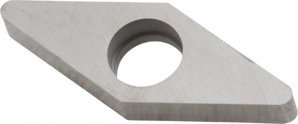 Kennametal - 1/2" Inscribed Circle, Diamond (Shape) Boring Bar Shim for Indexables - 3/16" Thick, IVSN Shim Style, Negative Rake - Exact Tooling