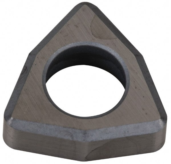 Kennametal - 1/2" Inscribed Circle, Trigon Turning Shim for Indexables - Ceramic, 0.187" Thick, Negative Rake - Exact Tooling