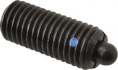 Gibraltar - 3/4-10, 1-3/4" Thread Length, 5/16" Plunger Projection, Steel Threaded Spring Plunger - 0.374" Max Plunger Diam, 1-3/4" Plunger Length, 6.7 Lb Init End Force, 37.3 Lb Final End Force - Exact Tooling
