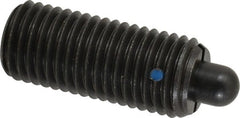 Gibraltar - 1-8, 2-13/32" Thread Length, 1/2" Plunger Projection, Steel Threaded Spring Plunger - 1/2" Max Plunger Diam, 2-13/32" Plunger Length, 16 Lb Init End Force, 68 Lb Final End Force - Exact Tooling