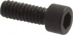 Holo-Krome - #0-80 UNF Hex Socket Drive, Socket Cap Screw - Alloy Steel, Black Oxide Finish, Fully Threaded, 3/16" Length Under Head - Exact Tooling