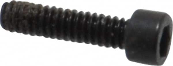 Holo-Krome - #0-80 UNF Hex Socket Drive, Socket Cap Screw - Alloy Steel, Black Oxide Finish, Fully Threaded, 1/4" Length Under Head - Exact Tooling