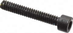 Holo-Krome - #0-80 UNF Hex Socket Drive, Socket Cap Screw - Alloy Steel, Black Oxide Finish, Fully Threaded, 3/8" Length Under Head - Exact Tooling