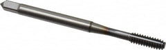 OSG - #6-32 UNC H6 Thread Limit Modified Bottoming Thread Forming Tap - Powdered Metal High Speed Steel, TiCN Finish, 2" OAL, 11/16" Thread Length, Right Hand Thread, Series EXOTAP NRT - Exact Tooling