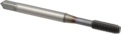 OSG - #10-32 UNF H5 Thread Limit Modified Bottoming Thread Forming Tap - Powdered Metal High Speed Steel, TiCN Finish, 2-3/8" OAL, 7/8" Thread Length, Right Hand Thread, Series EXOTAP NRT - Exact Tooling
