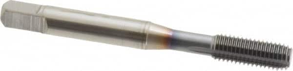 OSG - 1/4-28 UNF H5 Thread Limit Modified Bottoming Thread Forming Tap - Powdered Metal High Speed Steel, TiCN Finish, 2-1/2" OAL, 1" Thread Length, Right Hand Thread, Series EXOTAP NRT - Exact Tooling
