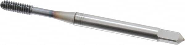 OSG - #4-40 UNC H4 Thread Limit Bottoming Thread Forming Tap - Powdered Metal High Speed Steel, TiCN Finish, 1-7/8" OAL, 9/16" Thread Length, Right Hand Thread, Series EXOTAP NRT - Exact Tooling