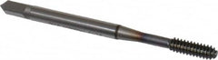 OSG - #6-32 UNC H4 Thread Limit Bottoming Thread Forming Tap - Powdered Metal High Speed Steel, TiCN Finish, 2" OAL, 11/16" Thread Length, Right Hand Thread, Series EXOTAP NRT - Exact Tooling