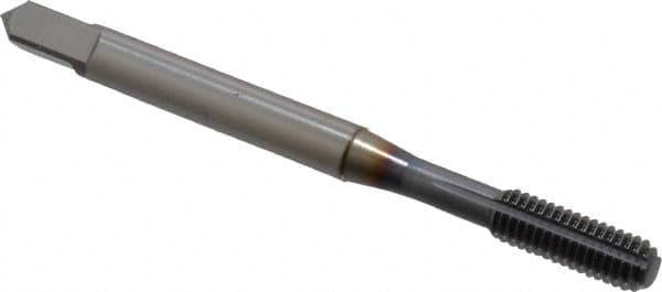 OSG - #10-32 UNF H5 Thread Limit Bottoming Thread Forming Tap - Powdered Metal High Speed Steel, TiCN Finish, 2-3/8" OAL, 7/8" Thread Length, Right Hand Thread, Series EXOTAP NRT - Exact Tooling