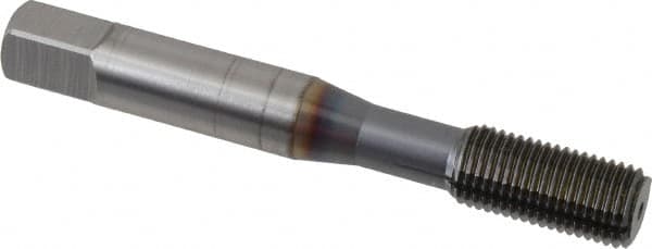 OSG - 3/8-24 UNF H4 Thread Limit Bottoming Thread Forming Tap - Powdered Metal High Speed Steel, TiCN Finish, 2-15/16" OAL, 1-1/4" Thread Length, Right Hand Thread, Series EXOTAP NRT - Exact Tooling