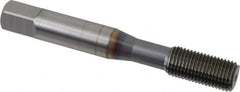 OSG - 3/8-24 UNF H4 Thread Limit Bottoming Thread Forming Tap - Powdered Metal High Speed Steel, TiCN Finish, 2-15/16" OAL, 1-1/4" Thread Length, Right Hand Thread, Series EXOTAP NRT - Exact Tooling