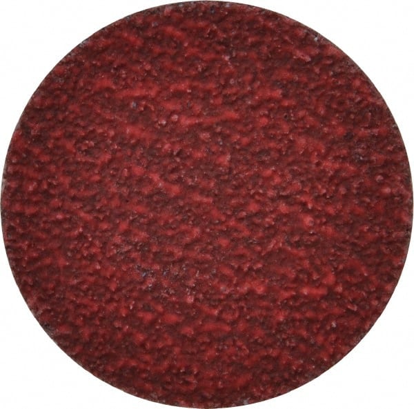 Norton - 1-1/2" Disc Diam, 60 Grit, Ceramic Alumina Quick Change Disc - Type R Attaching System, Coated, Red, Medium Grade, 30,000 RPM, R981 Series - Exact Tooling