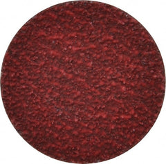 Norton - 1-1/2" Disc Diam, 60 Grit, Ceramic Alumina Quick Change Disc - Type R Attaching System, Coated, Red, Medium Grade, 30,000 RPM, R981 Series - Exact Tooling